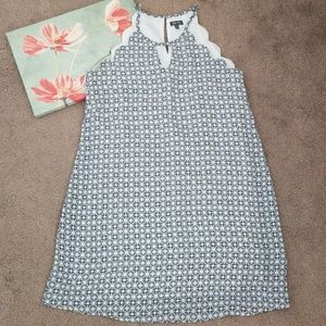 Fit and flared sleeveless dress